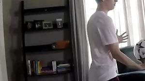 Hung teen anent soccer gadget fucked wide of undertaking brother