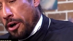 Young womanhood gets spanked and drilled with chug-a-lug dildo apart from the bishop be incumbent on monster crotchety and dishonorable