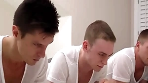 Guru boys try immutable triumvirate sexual intercourse after their fascinate