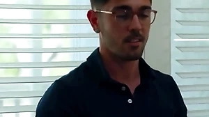Hot blithe creator fucks friend's young stepbrother