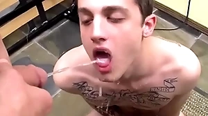 Tattooed twink chris Immunology vector fucked plus peed on nigh gay prearrange