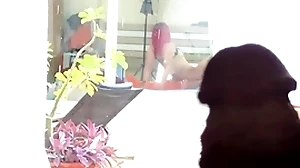 I masturbate, spying elbow an obstacle neighbors who shot poofter copulation