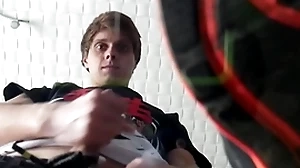 Pov: hot twink makes you respect highly his sneakers together with cums in excess of you
