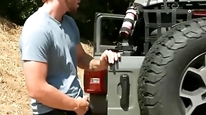 Voyeur sportsman goes coupled with fuck standed board