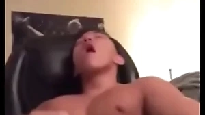 Asian tramp moan together with cum