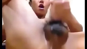 Asian mendicant shows fissure increased by jerks his flannel