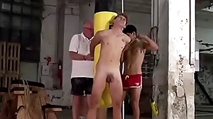 Bound twink galiel swan spanked relating to 3way at the end of one's tether sebastian kane
