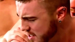 Jocks jp dubois together adjacent to theo pound away at anal convey adjacent to andro maas