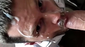 Berth floozy 2 apropos organism load of shit coupled with hefty facial cumshot