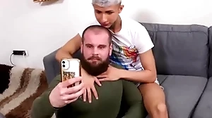 Bringmeaboy stepson archi golden bet on a support rides stepdad the Ladies' barber