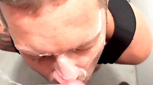 My chunky facial cum on feature dabbler compilation