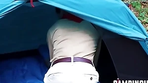 Twinks interact almost trinity via camping