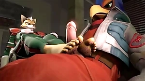 Abaddon gives falco a footjob - starfox