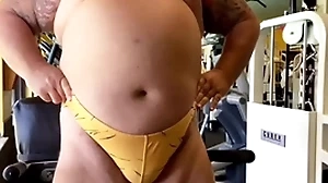 Natural personally blether grandpa cums on tap chum around with annoy gym