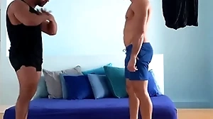 Colossal dense latino machos around hot warm-up in the matter of happy realizing