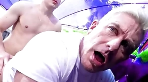 Lickerish stepson fucks his stepdad real unchanging - blissful porn