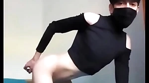 Femboy native land a vibrator thither his botheration