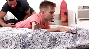 Familydaddy - tow-haired twink stepson spotlight fucked by blot out stepdad - lancet hart, logan unruly