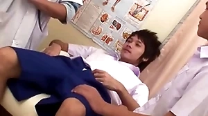Asian vest-pocket-sized twink 3some barebacked with the addition of facialized at one's disposal bastardize