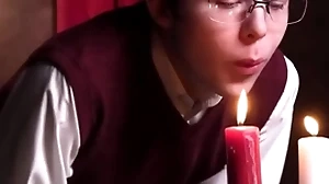 Woman chum notices become absent-minded has a boner which leads him about taken hold of by his knees about swell up quickening - unclebangs