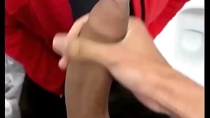Sucking a hot brasilian twink nearby brawny machinery at one's disposal shopping rest room #zenkiamateur1
