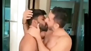 Fastened indian gays gaping void kissing